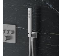 Mariner Set de douchette métallique avec raccord mural coudé et support de douchette, WLS3100-CS,