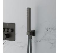 Mariner Set de douchette métallique avec raccord mural coudé et support de douchette, WLS3100-GM,