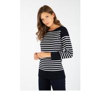 Marinière AMIRAL - ARMORLUX - Femme - Manches longues - Col bateau - 100% Coton L