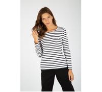 Marinière - ARMORLUX - PLOZEVET - Blanc/rich navy - Manches longues - 100% Coton M
