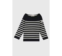Marinière en coton carantec enfant rich navy/nature 3A