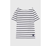 Marinière Enfant En Coton Léger Blanc/navire 3A