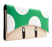 Mario 1UP Champignon de Vie Supplémentaire Porte-Monnaie/Portefeuille Tri-Fold Poche à Monnaie & Porte-Cartes, Vert