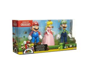 MARIO - Coffret 3 figurines Royaume du Champignon - 10 cm - JAKKS - 491160