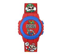 Mario Montre à Quartz numérique pour garçon avec Bracelet en Plastique GSM4234, Rouge