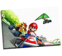 Mario Kart avec Luigi Impression sur toile Photo Mur Art Grand 76,2 x 50,8 cm