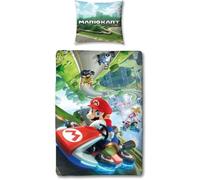 Parure de lit - MARIO BROS - Mario II - Microfibre - 1 housse de couette 140 x 200 cm + 1 taie 63 x 63 cm