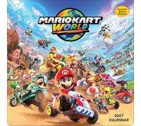 Mario Kart World 2027 Wall Calendar with Bonus Stickers