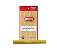 Mario Lot de 36 bâtons de colle 11 mm x 220 mm, super forts, thermofusibles, idéaux pour l'industrie du meuble et l'artisanat - Qualité professionnelle pour des connexions solides (jaune)