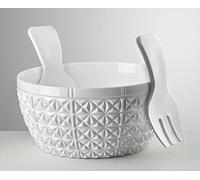 Mario Luca Giusti Churchill Saladier avec couverts Blanc