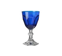 MARIO LUCA GIUSTI Lot de 6 verres à eau bleu polycarbonate.