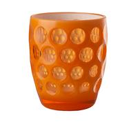 Mario Luca Giusti Set 6 Lente Verre à Eau Bas Orange Fluo