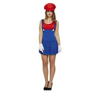 Mario Mesdames Lady Workman Plombier Costume Outfit