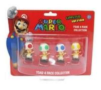 Mario - Pack Toad 4 Mini Figurines