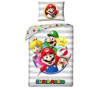 MARIO -SUPER MARIO - PARURE DE LIT- HOUSSE DE COUETTE 140X200 CM + TAIE - 65X65 CM-NEUF