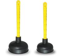 Mario10 Lot de 2 déboucheurs 11,5 cm et 14 cm en caoutchouc - déboucheur WC robuste, inodore et solide pour évier, douche et salle de bain