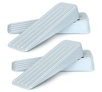 Mario10 Lot de 4 butoirs de porte en caoutchouc antidérapant Gris