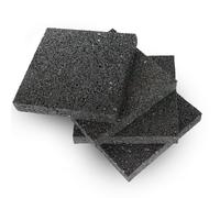 MARIO10 Lot de 4 coussinets antivibrations 10 x 10 x 1,5 cm Pour machine à laver et séchoir Isolation acoustique Hautparleur antidérapant