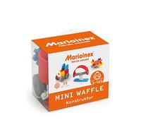 Marioinex 902783 Mini Waffle Building Blocks Constructor, Lot de 35 pièces, Bleu
