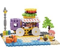 Marioinex Mini Waffle Building Blocks City: Food Truck Construction Game 148 Pieces Multicolore Enfants
