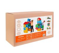 Marioinex Waffle Maxi Lot de 32 jouets de construction colorés