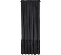 Marion 2 rideau fini 140x270 noir sur ruban Eurofirany