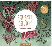 Marion Blanc Aquarell-Gück: Zauberwald: 15 Ausmalmotive auf Aquare (Schiebebuch)