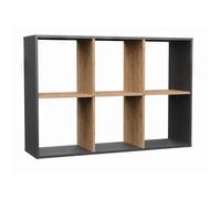 MARION - Étagère modulable 6 cubes - Bibliothèque 6 cases - 110x30x75 cm - Meuble de rangement