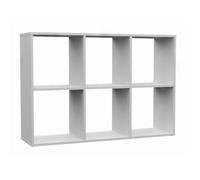 MARION - Étagère modulable 6 cubes - Bibliothèque 6 cases - 110x30x75 cm - Meuble de rangement