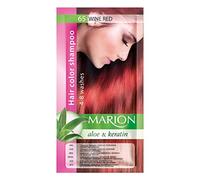 Marion, Shampooing pour couleur de cheveux en sachet, résiste à 4 à 8 lavages, à l’aloe vera et à la kératine, couleur semi-permanente