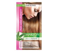Marion, Shampooing pour couleur de cheveux en sachet, résiste à 4 à 8 lavages, à l’aloe vera et à la kératine, couleur semi-permanente