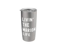 Marion vivant la vie de Marion Nom Amusant Gobelet isotherme en acier inoxydable double paroi