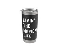 Marion vivant la vie de Marion Nom Amusant Gobelet isotherme en acier inoxydable double paroi