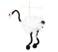 Marionetta Gru - Peluche articulée avec fils en bois, marionnette artisanale à corde | interactive éducative pour théâtre, créatif pour