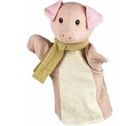 Marionette a main - Cochon Beige G