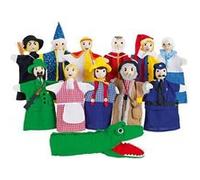 Marionettes tissu 12 pièces assorties Vert G