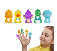 Marionnette À Doigt Animal - 20 Cm, Accessoires De À Doigt Mignons | Jouets De Bain en Caoutchouc Souple pour Tout-Petits - Marionnettes Éducatives À Main De Dessin Animé | Ensemble De Jeu