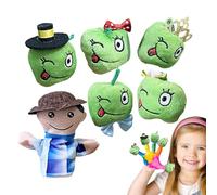 Marionnette À Doigts - 6 Pièces Peluche Contes Marionnettes | Jouets Éducatifs Interactifs pour Crèche Voyage Anniversaire