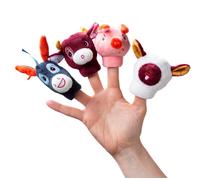 Jeu d'éveil Lilliputiens Ferme Marionnettes à doigts Multicolore G
