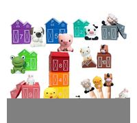 Marionnette À Doigts,Jouet Éducatif en Silicone Doux,Marionnettes à Doigts Animaux de Ferme | pour, Anniversaire, Noël, Nouvel an, Maternelle et Jardin d'