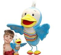 Marionnette à la Main avec - 25 x 10 x 5 cm en Peluche Bleue, Compagnon de Jeu de rôle interactif à Embrasser, marionnette pour, décoration de Maison Portable, Jeu créatif et fantasmes