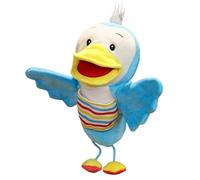 Marionnette à main de canard - Marionnettes à main en peluche, jouet interactif de dessin animé de canard | Jouet en peluche ventriloque pour raconter des contes avec bouche mobile, jouet en peluche