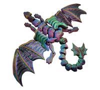 Marionnette à main du dragon, marionnette avec sangle, marionnettes pour animaux imprimées en 3D, marionnettes réalistes et jouet de bouclier