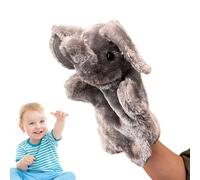 Marionnette à main en forme d'éléphant, jouet en peluche, cadeau pour tout-petit, tissu doux et confortable, design mobile, idéal pour spectacle, théâtre, anniversaire, Noël, 300 cm