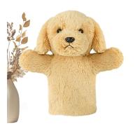 Marionnette à main en peluche interactive pour chien | Marionnette douce à main pour école, maternelle, éducation parentale, fêtes d'anniversaire, jeux de famille