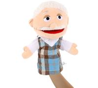 Marionnette à Main en Peluche pour Grand-père - Tissu Doux - Jouet éducatif Parfait pour Les Jardins d' - Personnages Grands-Parents réalistes pour Un Apprentissage interactif - Poupées Qui