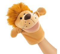 Marionnette à main Lion pour enfants, 25 cm, idéale pour raconter des histoires, l'enseignement, l'enseignement préscolaire et comme cadeau d'anniversaire