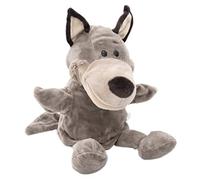 Marionnette à Main Loup à Bouche Ouverte pour Faire Semblant de Jouer, Jouets de marionnettes en Peluche pour Jeu imaginatif, raconter des Histoires et Faire des Chaussettes