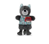 Lilliputiens – Marionnette à main Louis le Loup – Jouet interactif dès 2 ans – Gris