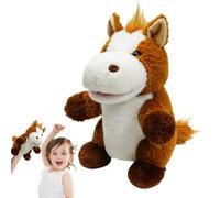 Marionnette à Main - Marionnette de 9,84 Pouces | en Peluche en Coton - Jouet interactif Doux et sûr pour et Adultes, Jeu de rôle pour raconter des Histoires, Cadeau de Divertissement